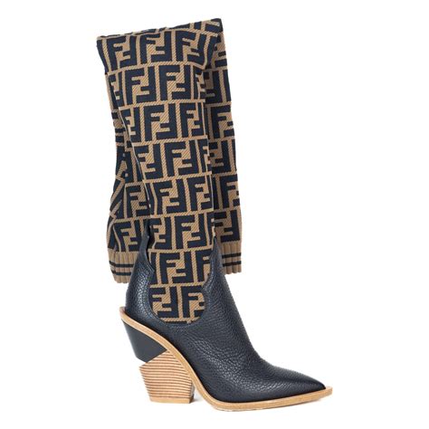 fendi boot socks|fendi plaid cowboy boots.